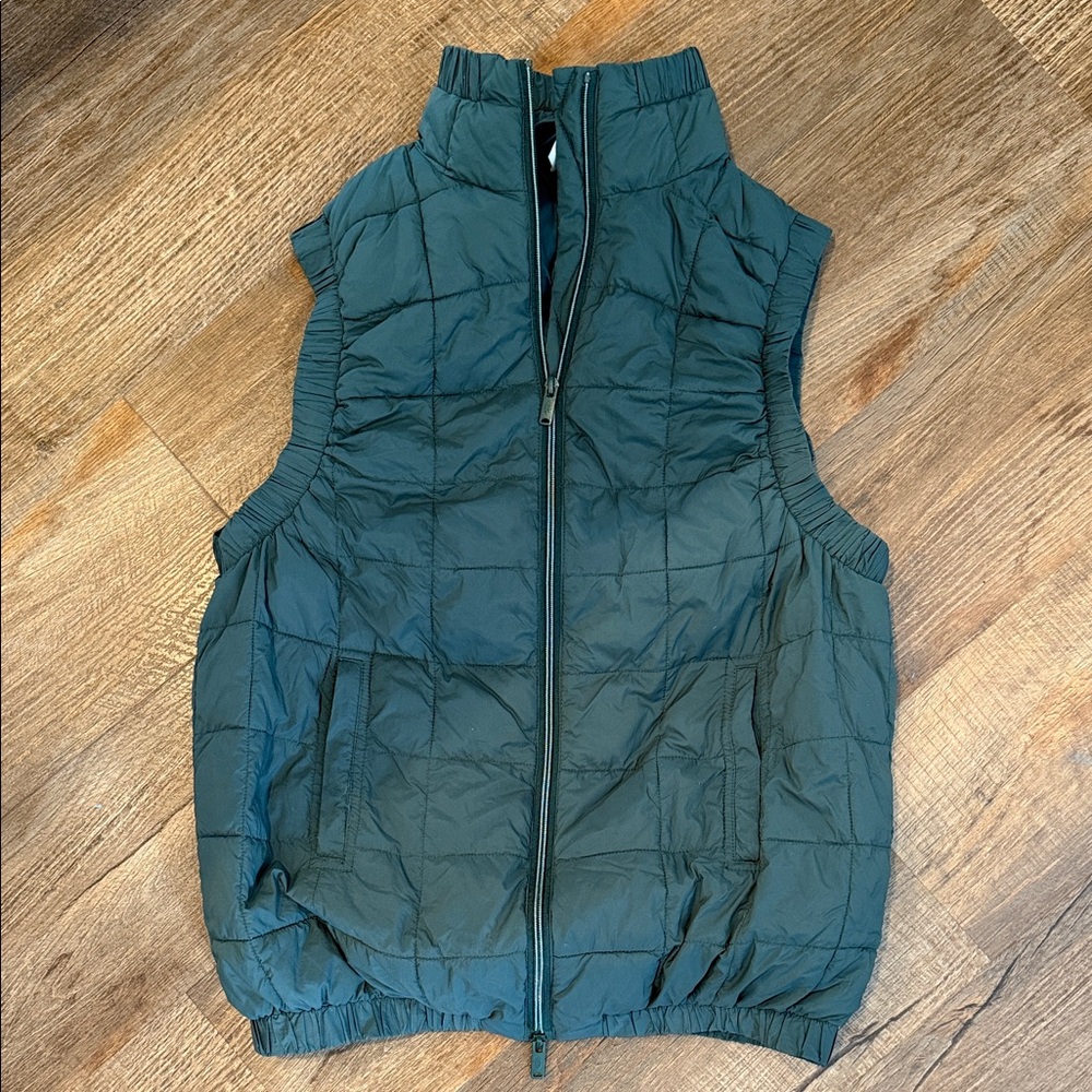 FP Movement by Free People Green Quilted Vest